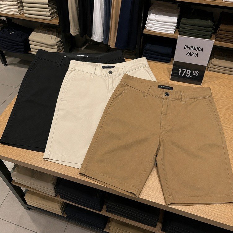 Kit 3 Bermuda Masculina Sarja Short Jeans Social Brim Lisa
