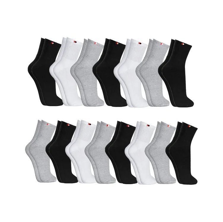 Kit 15 Pares Meias Sport Algodão Cano Médio Sandrini Confort Sortidos 39-43