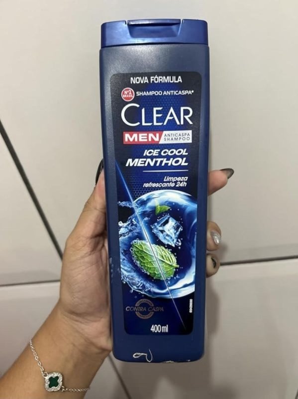 Clear Shampoo Men Anticaspa Ice Cool Menthol 400Ml
