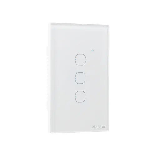 Interruptor Touch Inteligente 3 Teclas Eiw 1003 Intelbras Branco