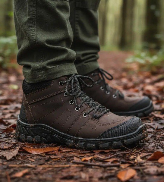 Bota Masculina Coturno Trilha Confortável Trabalho Adventure