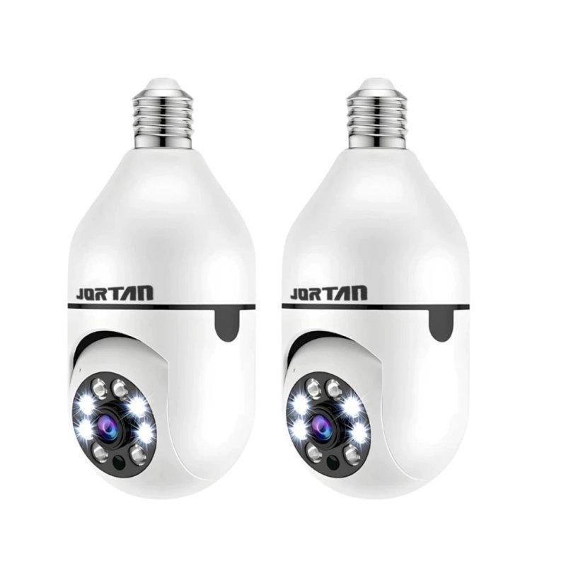 Kit 2 Mini IP Câmera de Segurança Wi-fi Branco com Áudio Bidirecional Visão Noturna e Sensor de Movimento - YOOSEE