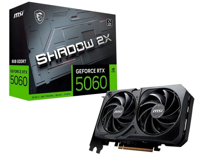 Placa de vídeo MSI GeForce Shadow 2X OC 8GB