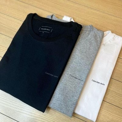 Camiseta Calvin Klein Básica Masculina Azul Marinho Algodão