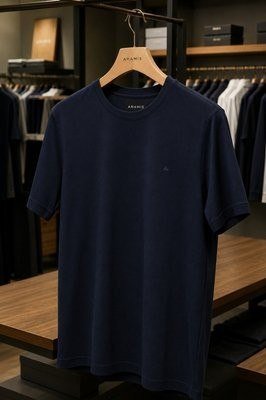 Camiseta Aramis Gola Careca Marinho