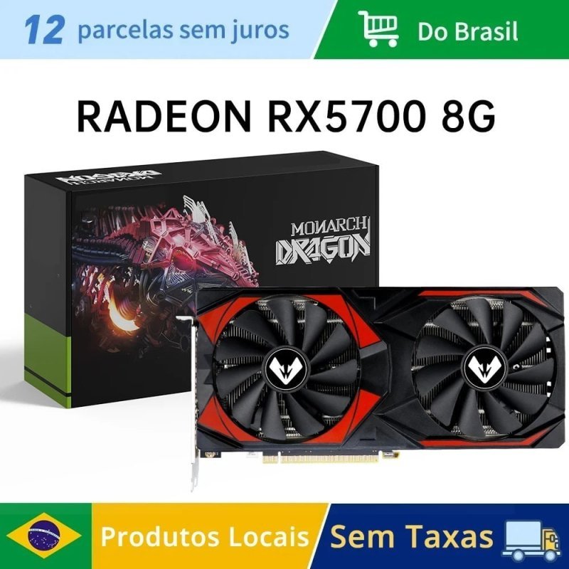 Placa de Vídeo AMD Radeon RX 5700 8GB GDDR6 Mougol