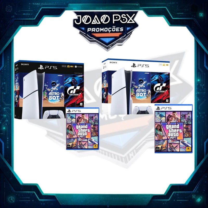 Bundle Console PlayStation 5 Digital + GTA VI + Frete Grátis