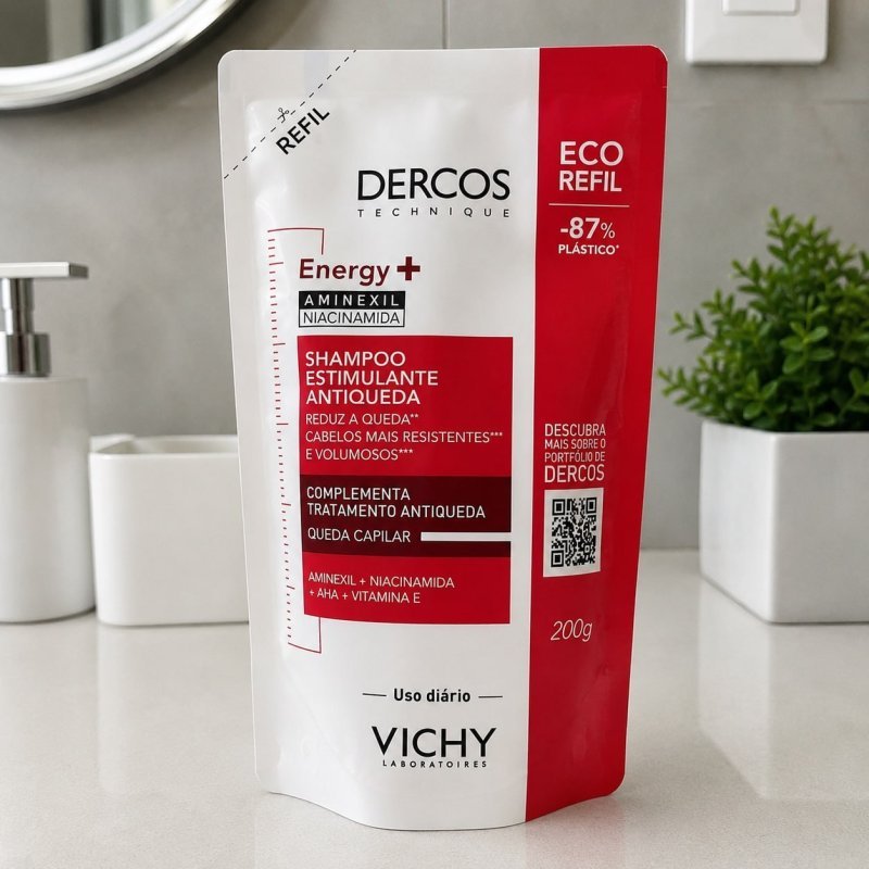 Shampoo Antiqueda Estimulante com Aminexil, Dercos Energy+ Vichy, 200g