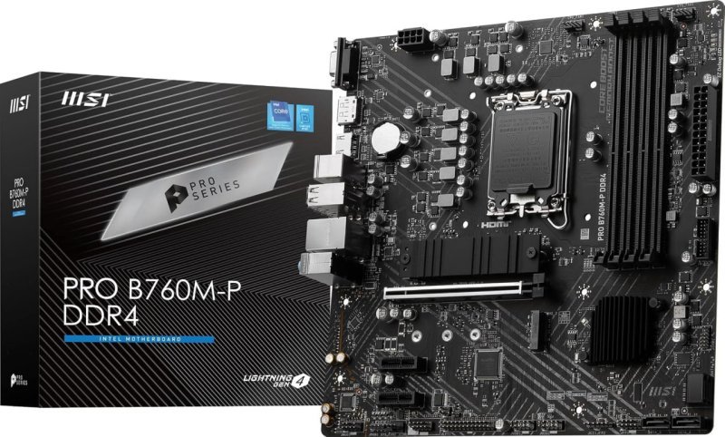 Placa Mãe Msi Pro B760m-p, DDR4, Chipset B760