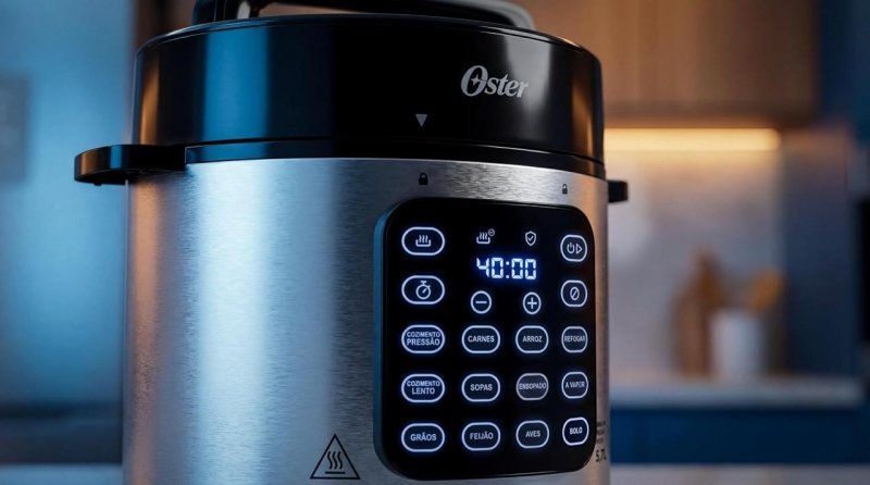 Panela de Pressão Elétrica Digital Oster 5,7L