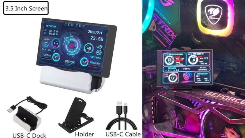 Tela Secundária Monitoramento Ips 3.5"