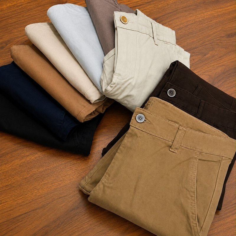Kit 3 Calça Masculina Sarja Slim Alfaitaria Esporte Fino