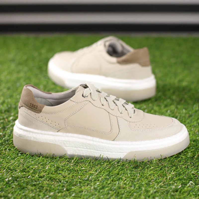 Tênis Democrata Denim Pulse Casual Leve Confortável Couro (38 a 43)