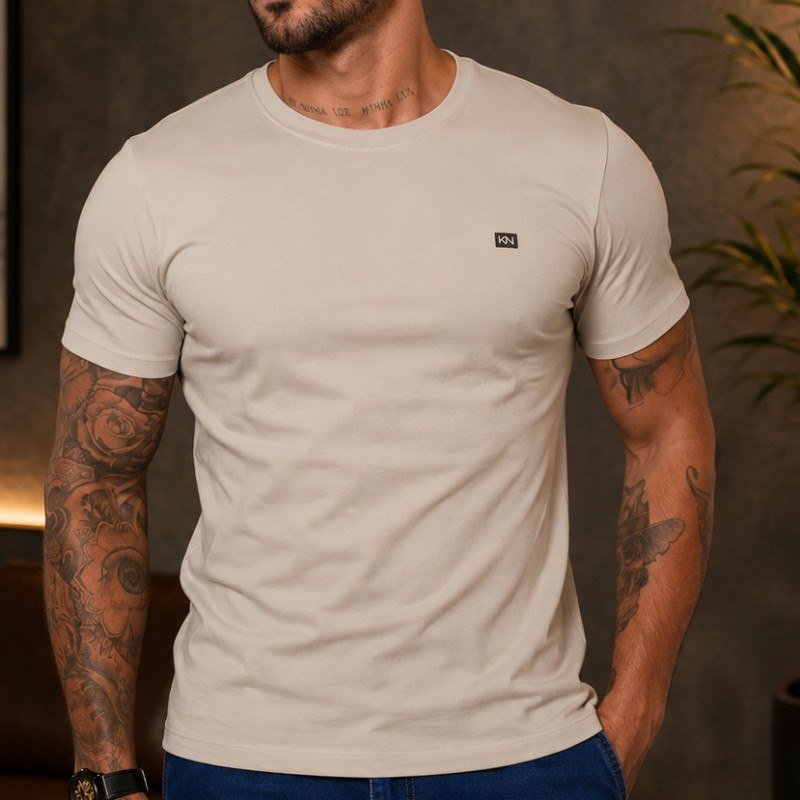Camiseta Básica Masculina Slim Koenig 100% Algodão Atacado (P ao GG)