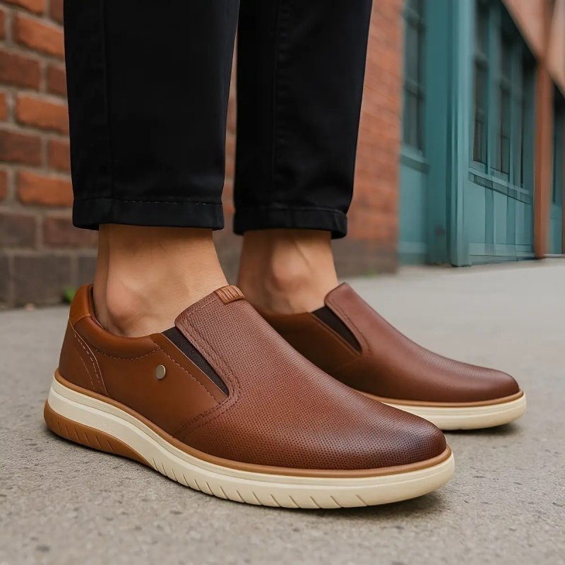 Tenis Masculino Slipon Premium Casual Social Confortavel