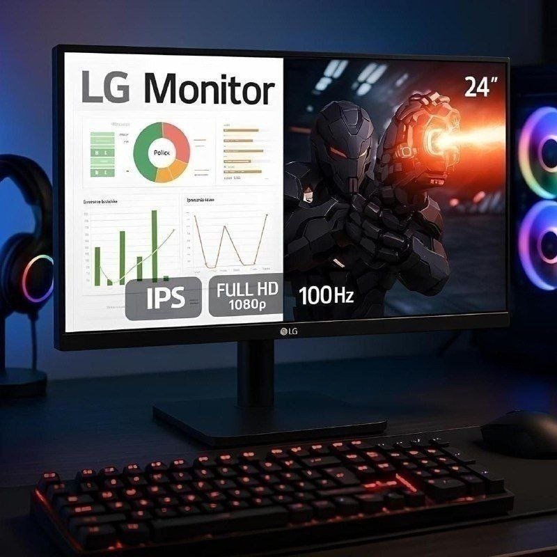 Monitor LG Gamer 24" 100Hz 5ms Full HD