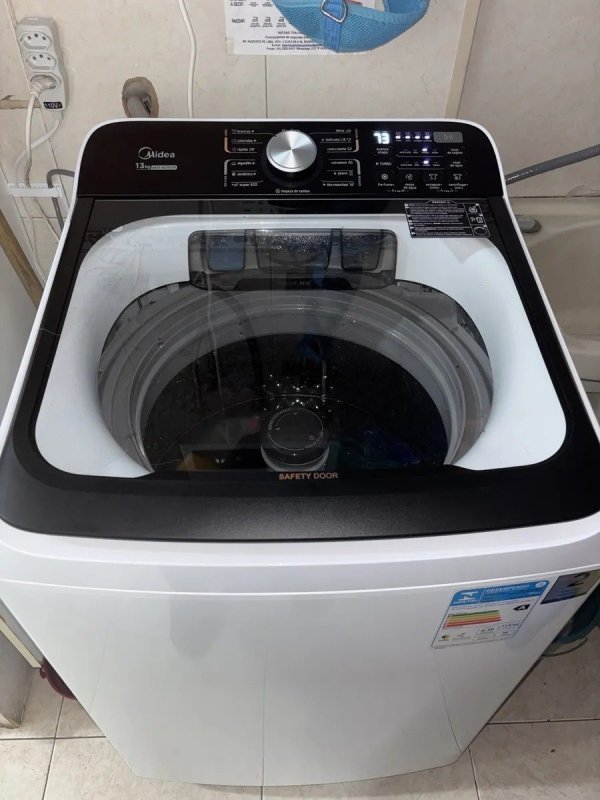 Lavadora De Roupas Midea Wave Agitator 13kg Branca 127v
