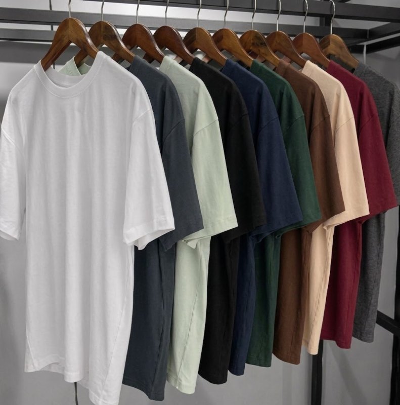 Kit 7 Camisetas Básica Lisa Algodão Premium Masculina (P ao GG)