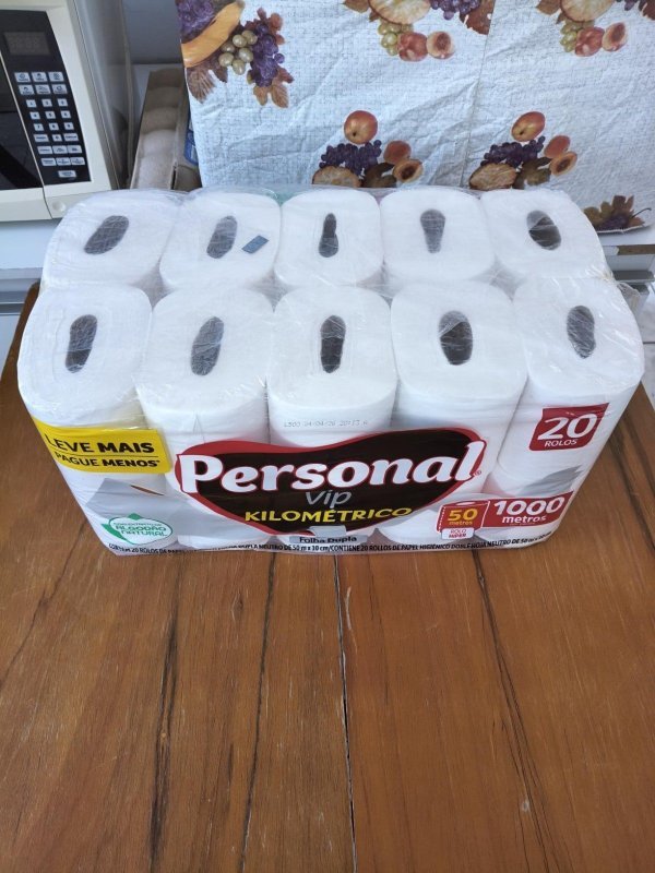 Papel Higiênico Personal Vip Kilométrico Folha Dupla 50M