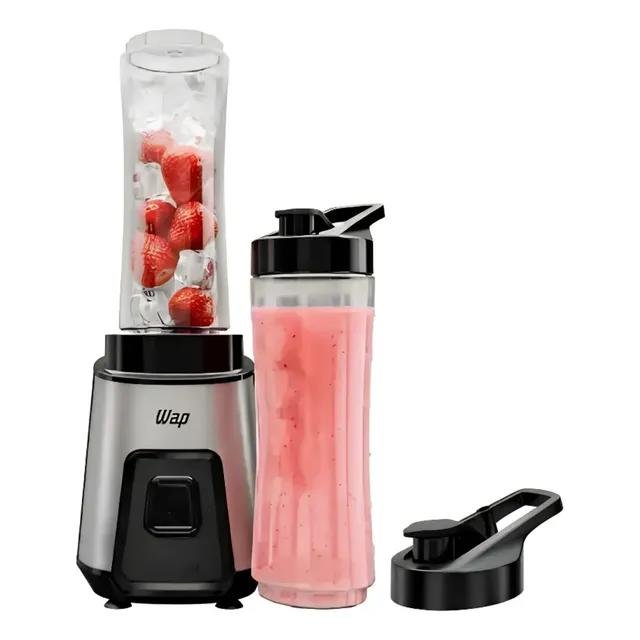 Liquidificador Portátil WAP Blender Go 700ml Com 4 Lâminas Em Inox E Trava De Segurança 110v (WBG600)