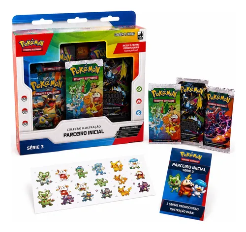 Pokémon TCG Coleção Ilustração Parceiro Inicial - Série 3