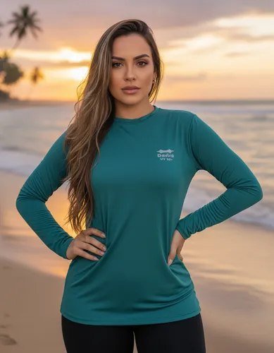 Camiseta Feminina Térmica Proteção Solar Uv Segunda Pele