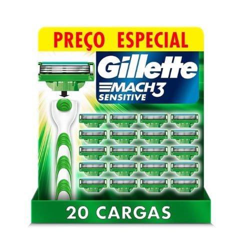 Gillette Mach3 Sensitive 20 Cargas