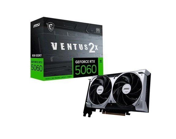 Placa de vídeo NVIDIA GeForce MSI RTX5060 8GB VENTUS 2X OC