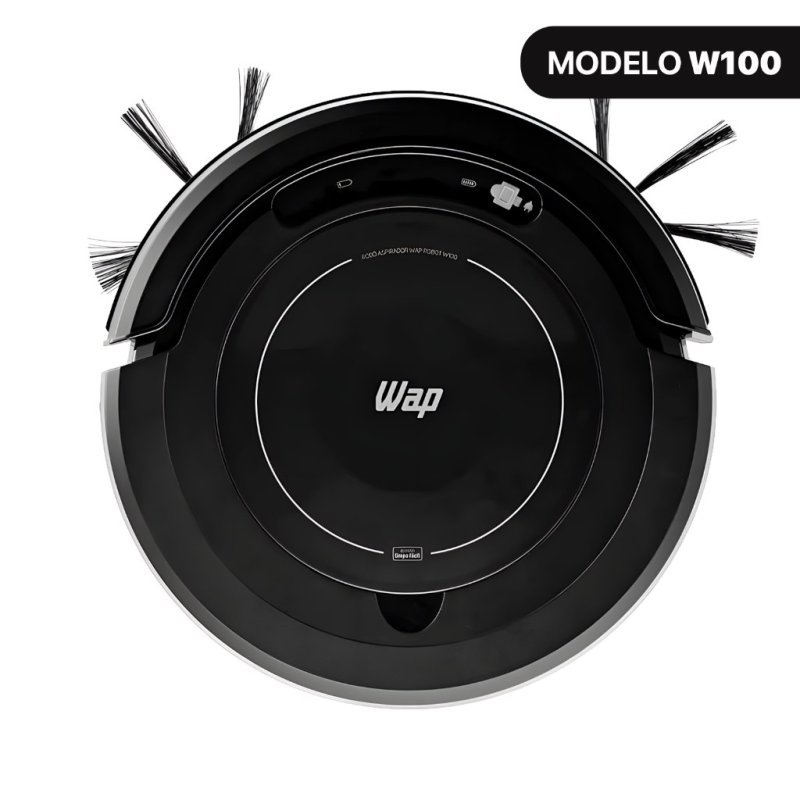 Aspirador de Pó Robô WAP Robot W100 3 em 1 Antiqueda Bivolt 17W