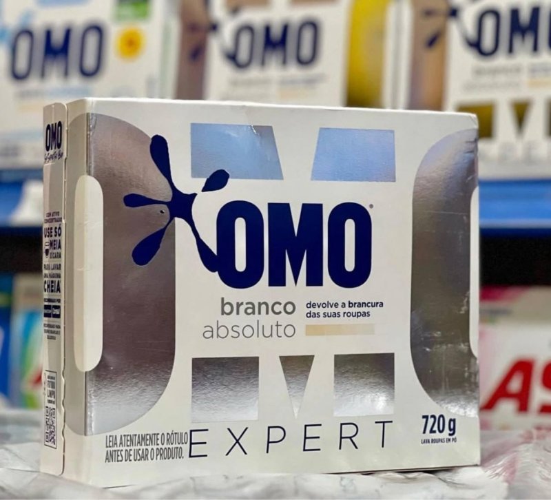 Lava-Roupas em Pó Roupas Brancas Omo Expert Caixa 720g