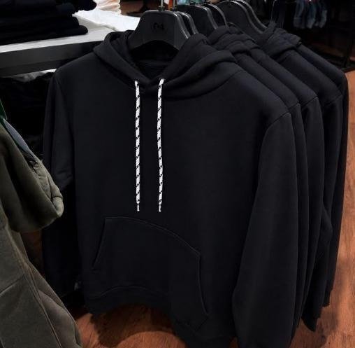 Moletom Canguru Algodão Unissex Blusa De Frio Flanelado Liso