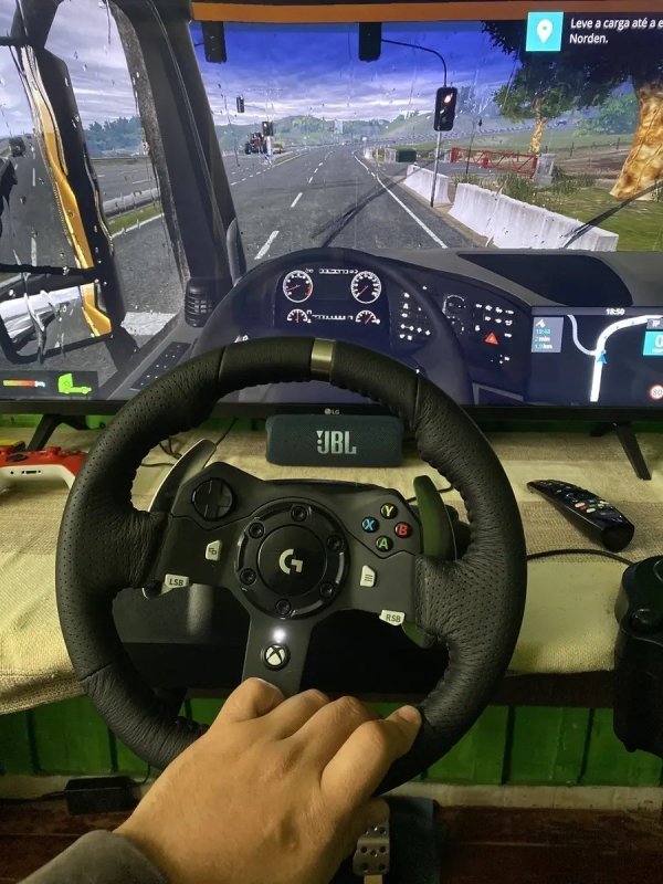 Volante Gamer G920 Driving Force Para Xbox E Pc Logitech G Preto + Frete Grátis