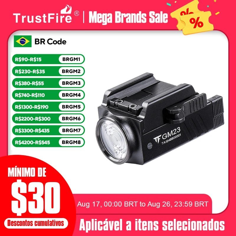 Lanterna tática Led TrustFire Gm23