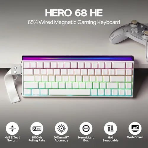 Teclado Magnético AULA HERO 68HE Rapid