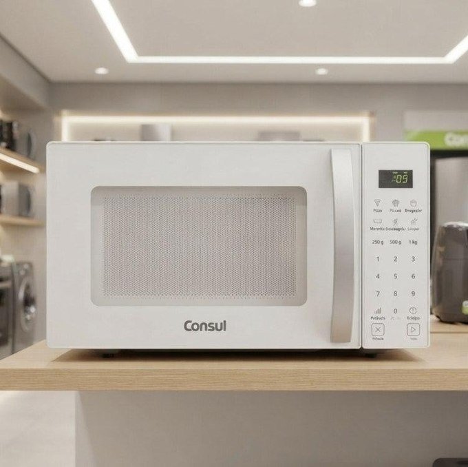 Micro-ondas Consul 23L Branco 127V + Frete Grátis