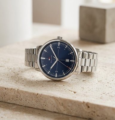 Relógio Tommy Hilfiger Masculino Aço Prateado 1791753 Prateado Azul
