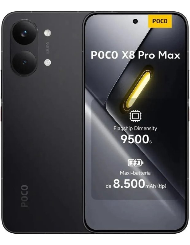 Xiaomi Poco X8 Pro Max 256GB 12GB RAM - Preto