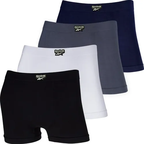 Kit 4 Cuecas Boxer Reebok Algodão Sem Costura Box Premium