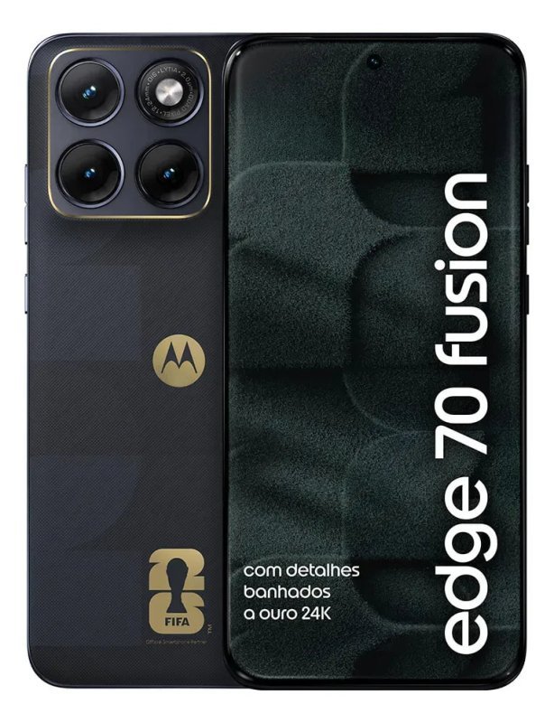 Motorola Edge 70 Fusion 5G - 256GB 8GB RAM - Câmera 50MP Sony - Grafite