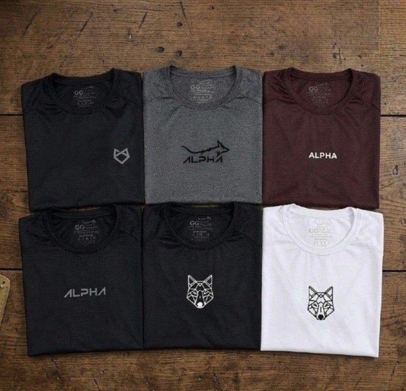 Kit 6 Camisetas Mais Procuradas Alpha + Frete Grátis