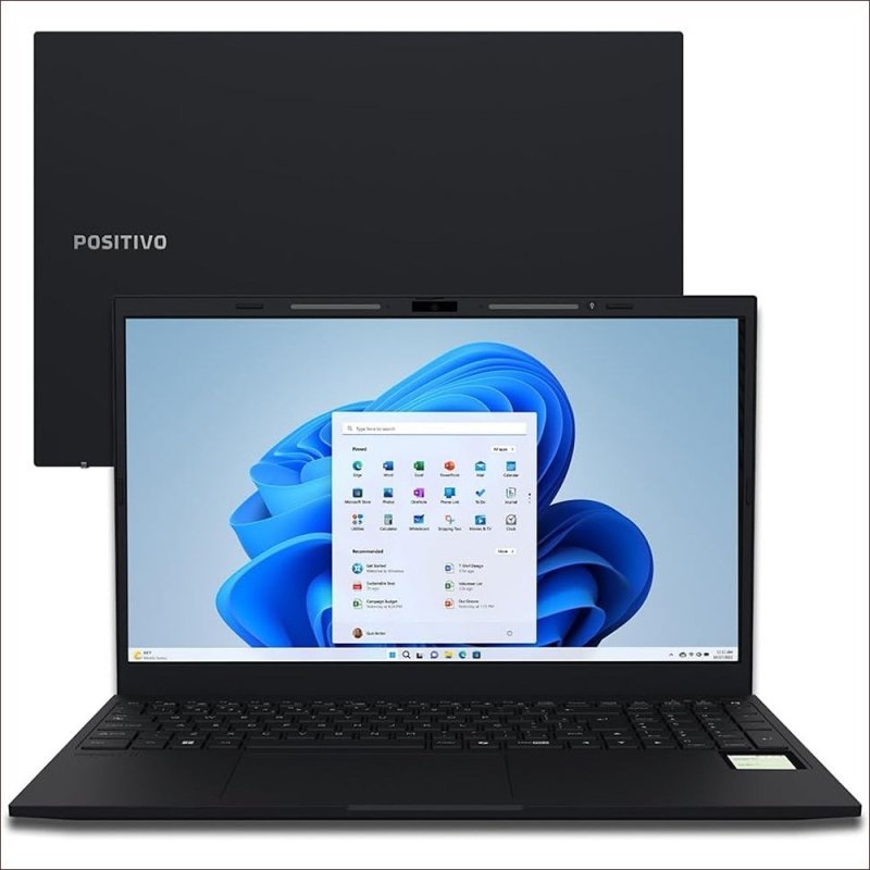 Notebook Positivo Vision R15m Amd Ryzen 5 16GB 512GB Ssd W11