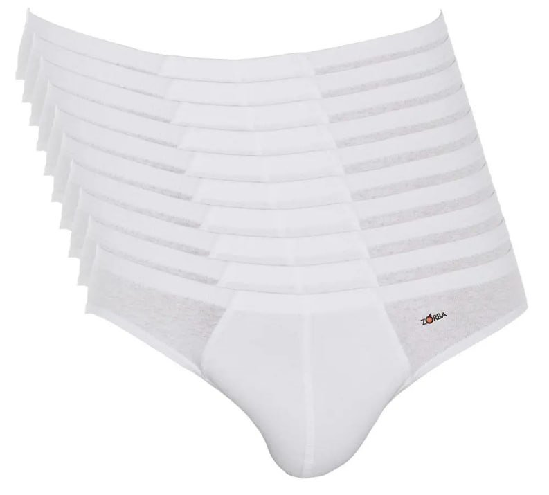 Kit 10 Cuecas Zorba Slip Algodão