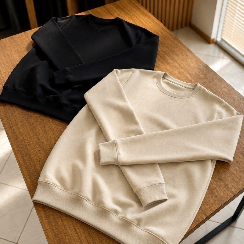 Kit com 2 Moletom Liso Blusa Algodão + Frete Grátis