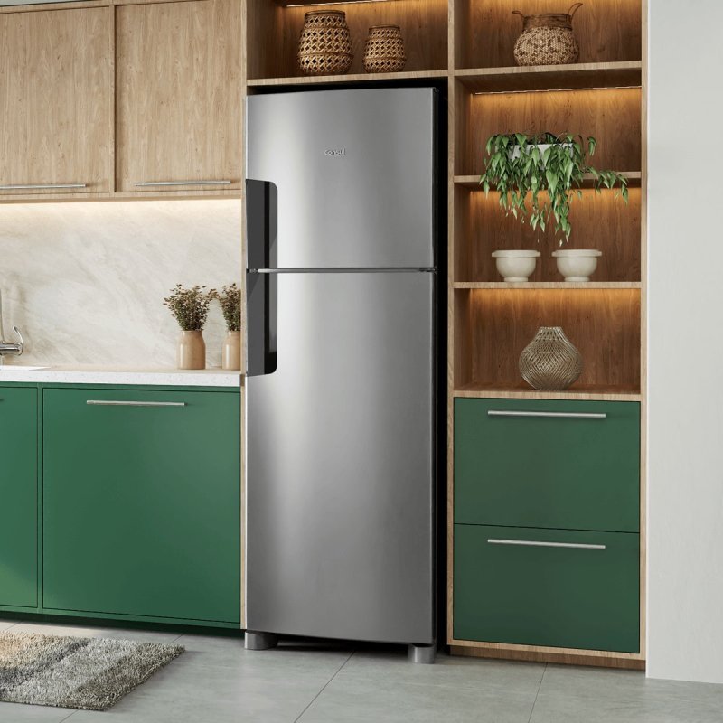 Geladeira Consul Duplex Frost Free 377L Inox CRM44MK - 220V