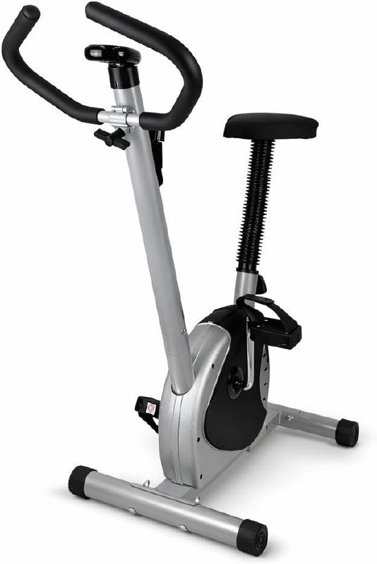 Genérico Bike Ergométrica Vertical - Painel Digital - Prateado Premium