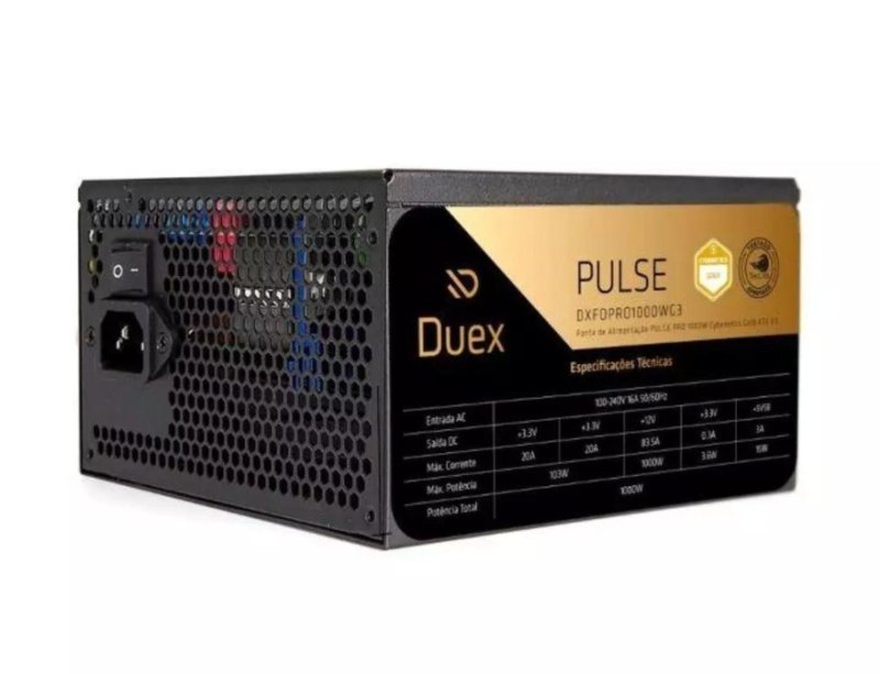 Fonte de Alimentação Duex Pulse Pro 1000W Cybenetics Gold