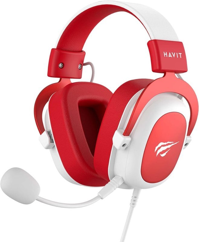 Havit Headphone H2002d - Fone Gamer 53mm - Microfone - Vermelho