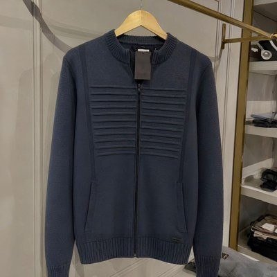 Jaqueta Masculina Blusa De Frio Malha Grossa Ziper E Bolso