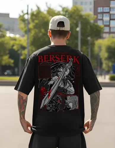 Camiseta Oversized Premium Anime Mangá Berserk Guts Ref: 088