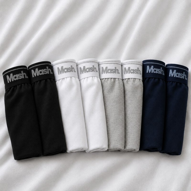 Kit Cueca Boxer Mash 8 Peças Masculina Algodão Elástico